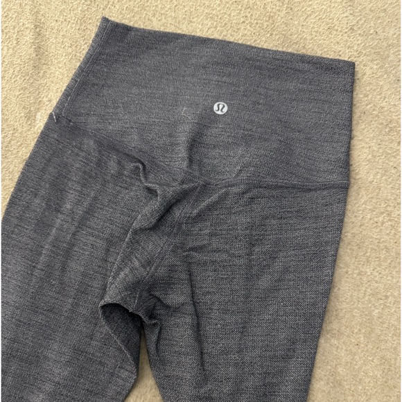 lululemon athletica Pants - Lululemon Align SHR Super High Rise Gray Herringbone Size 2 Rich Texture